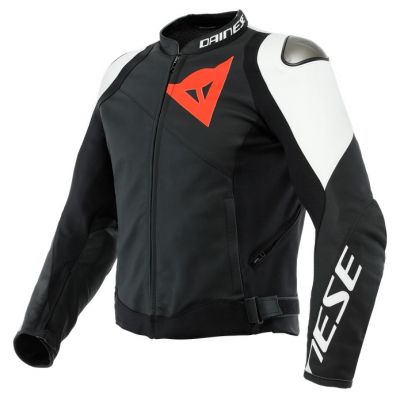 Dainese SPORTIVA sportovní kožená bunda černá/bílá vel.46